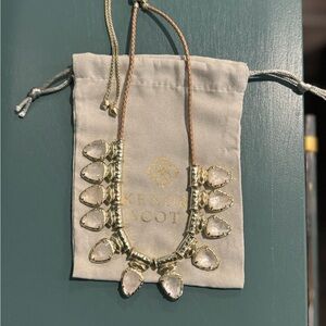 Kendra Scott White and Gold Necklace